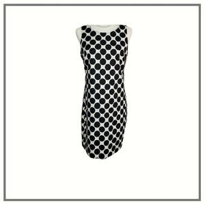 NWT Gap white and black polkadot sleeveless dress size small